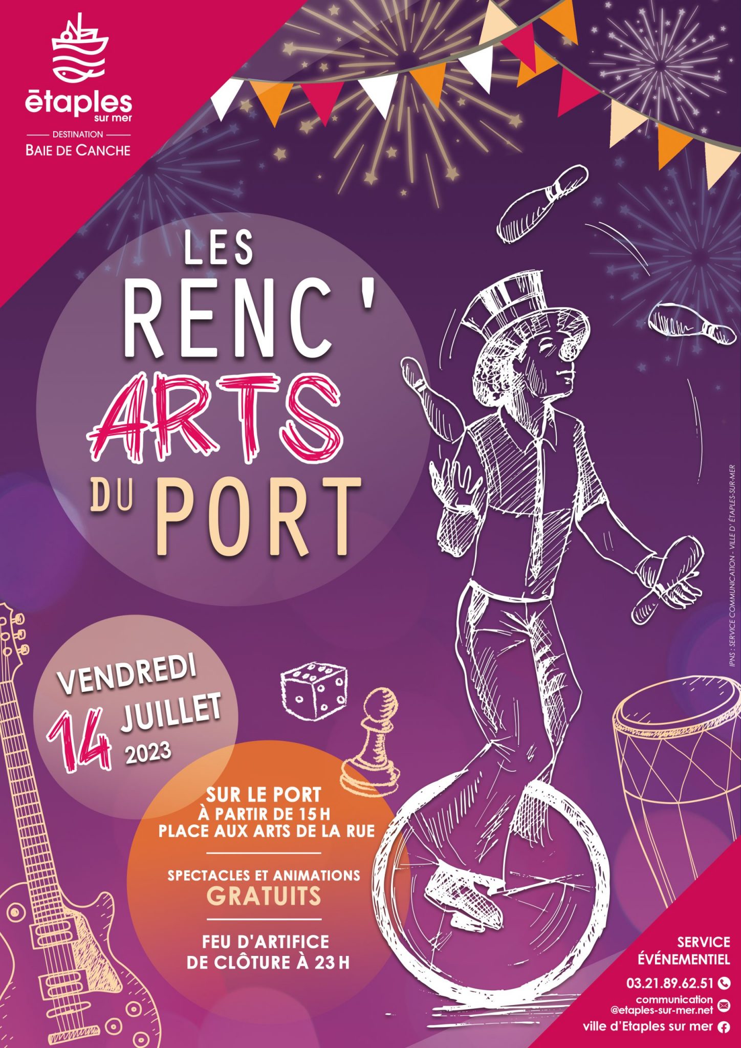 Affiche rencarts du port 2023 web Ville d'Etaples sur mer